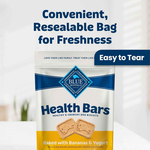 Blue Buffalo Health Bars Bananas & Yogurt Dog Biscuits, 16 oz
