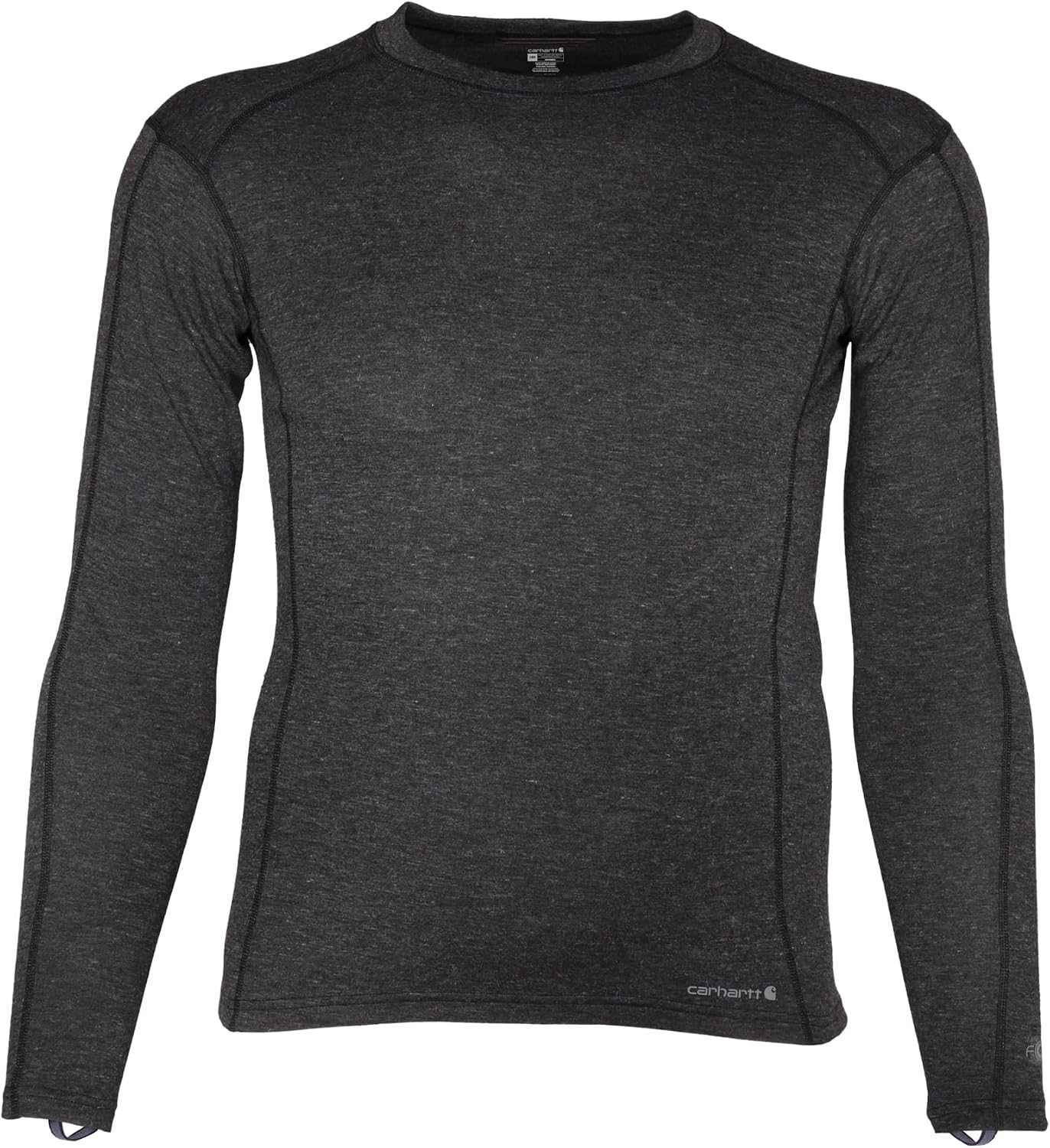 Carhartt Men's Force Midweight Synthetic-Merino Wool Blend Base Layer Crewneck Pocket Top