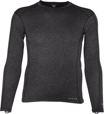 Carhartt Men's Force Midweight Synthetic-Merino Wool Blend Base Layer Crewneck Pocket Top