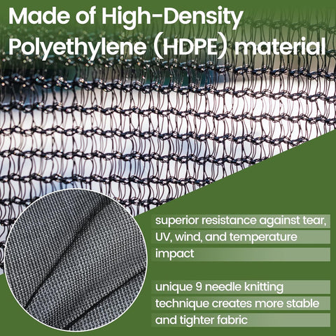 8 X 16 FT 60-70% Heavy Duty Mesh Tarp Shade Cloth
