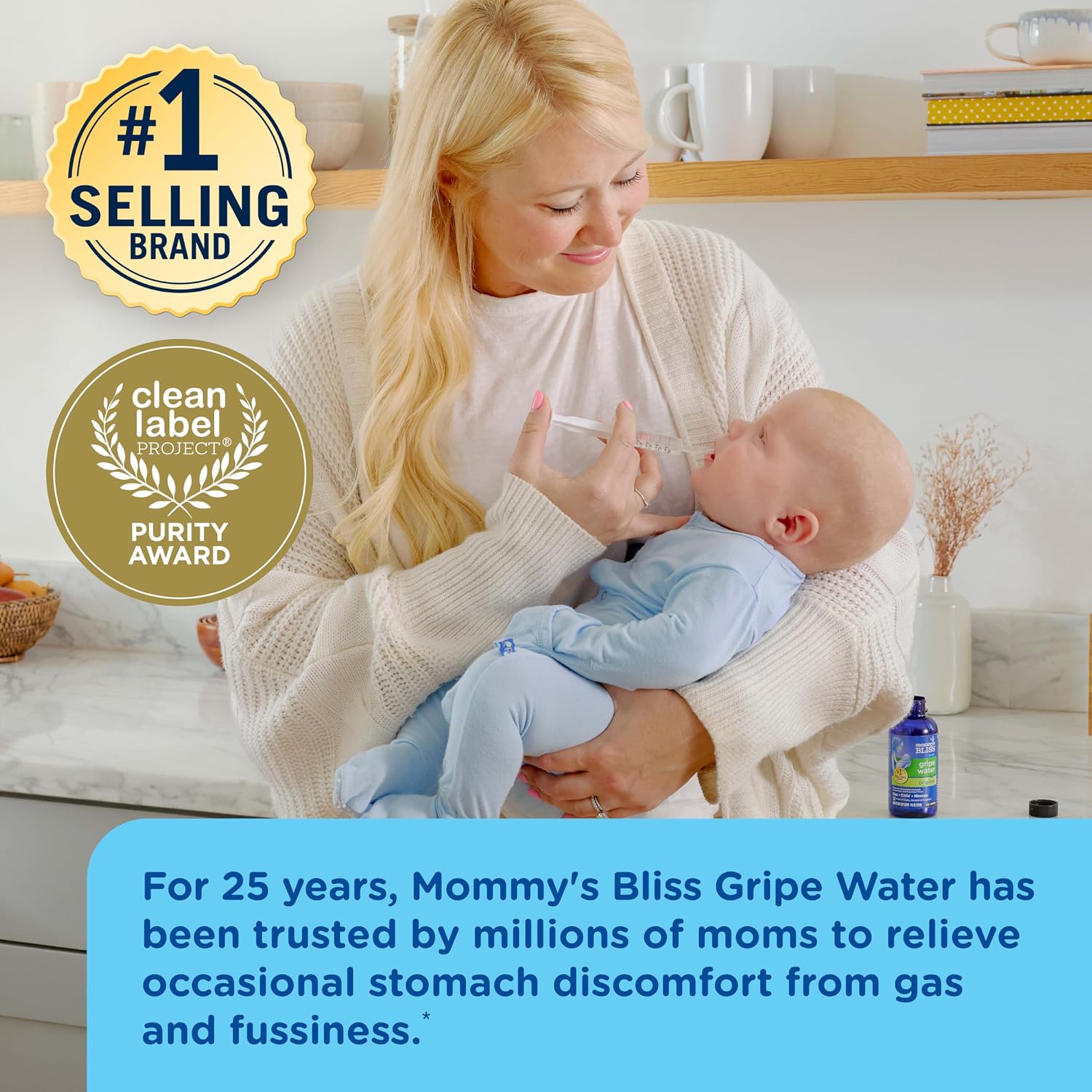Mommy's Bliss Gripe Water Original, Infants Ages 2 Weeks+, 4 Fl Oz