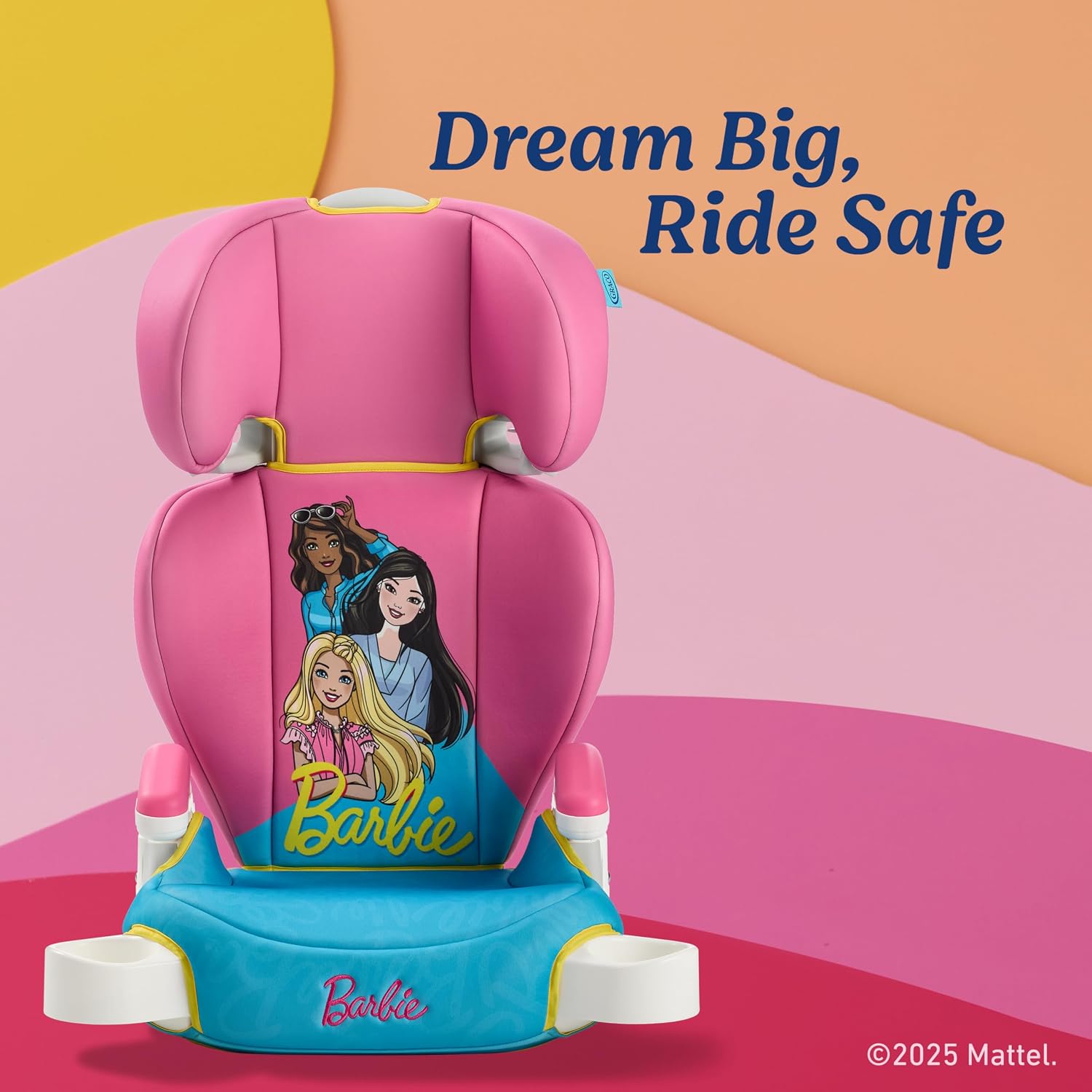 Graco Turbobooster 2.0 Highback & Backless Booster Car Seat, Barbie