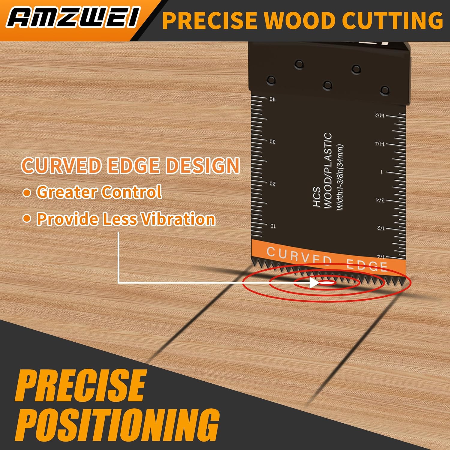 AMZWEI 153PCS Upgraded Multitool Blades Oscillating Tool Accessories