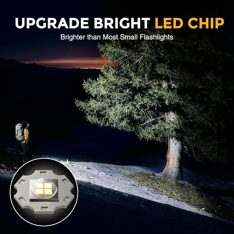 BUCASA Rechargeable Flashlights High Lumens 3 Pack, Brighter Small Flashlight Powerful Tactical Flashlights Rechargeable, Waterproof LED Flashlight with 3 Modes Zoomable for Camping Emergency