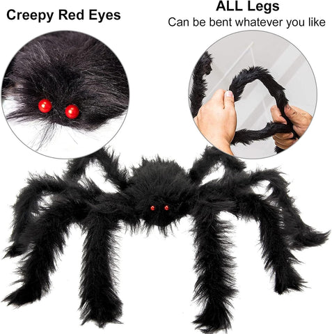 Colovis 6 Pcs Large Scary Halloween Spider Decorations for Outdoor, Yard