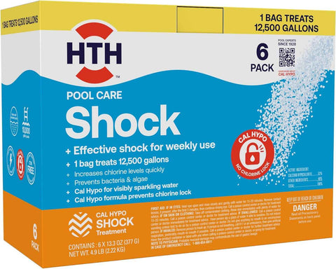 HTH 52030B, Swimming Pool Care Shock, 6 Pack