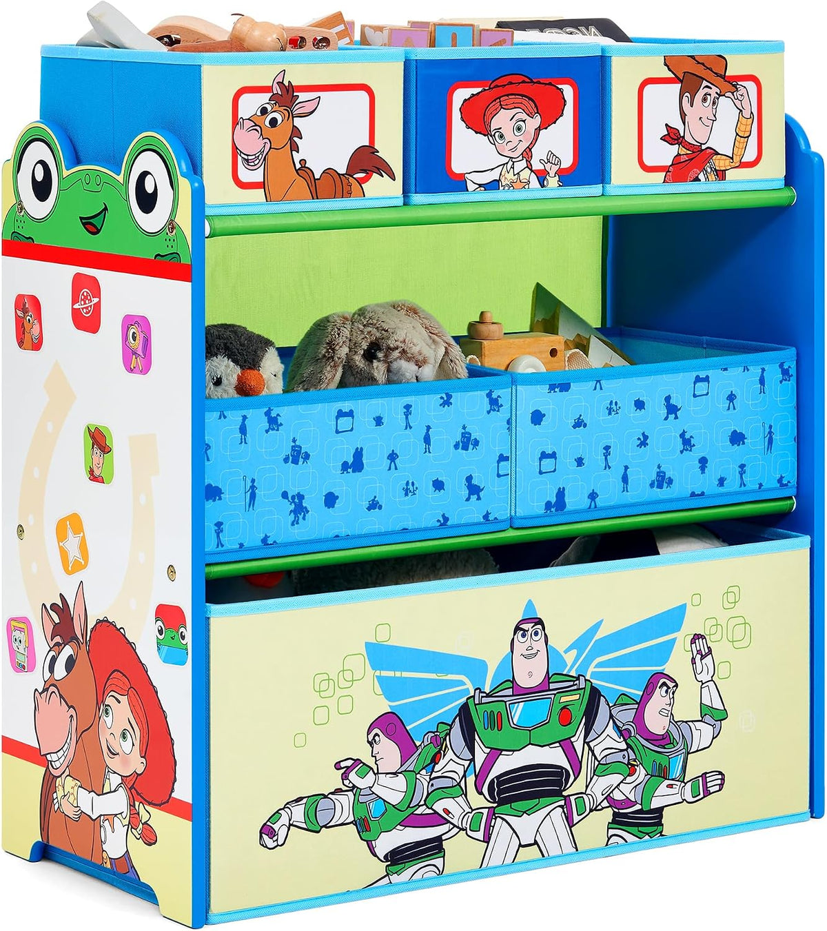 Delta Children - Toy Story Design & Store 6 Bin Toy Storage Organizer - Greenguard Gold Certified, Blue