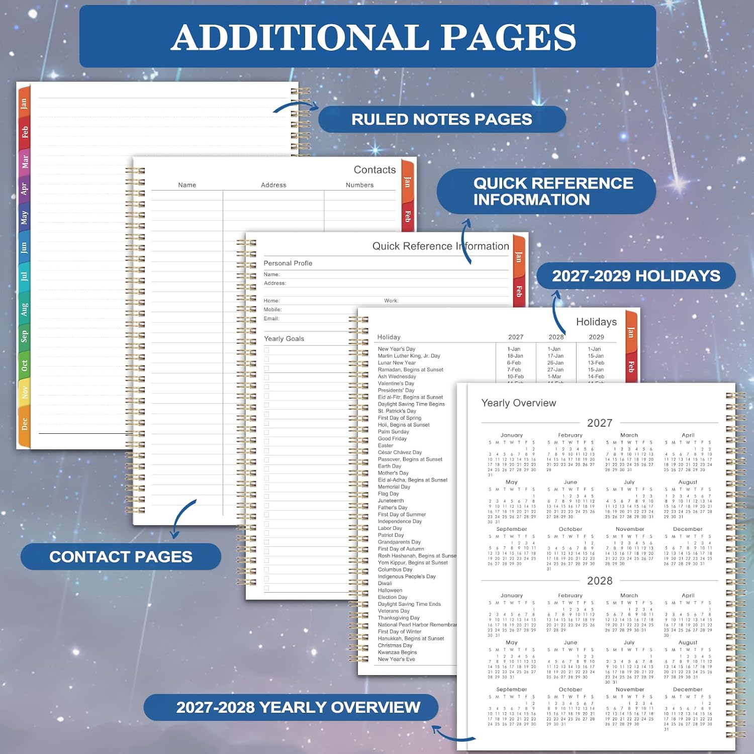 2027 Planner - 2027 Weekly and Monthly Planner, 9" x 11", Jan.2027-Dec.2027
