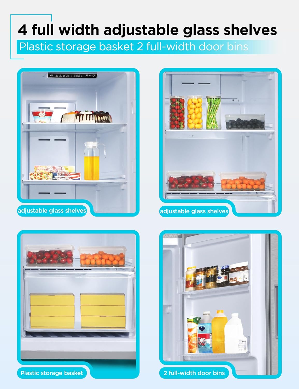 BLACK+DECKER 11 Cu. Ft. Convertible Freezer Refrigerator, BUC1100XS