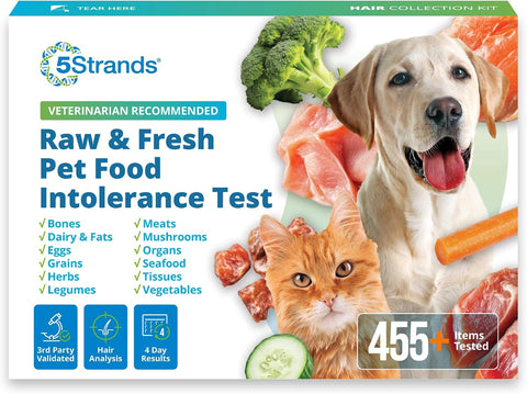 5Strands Raw & Fresh Pet Food Intolerance Test, 455 Items Tested