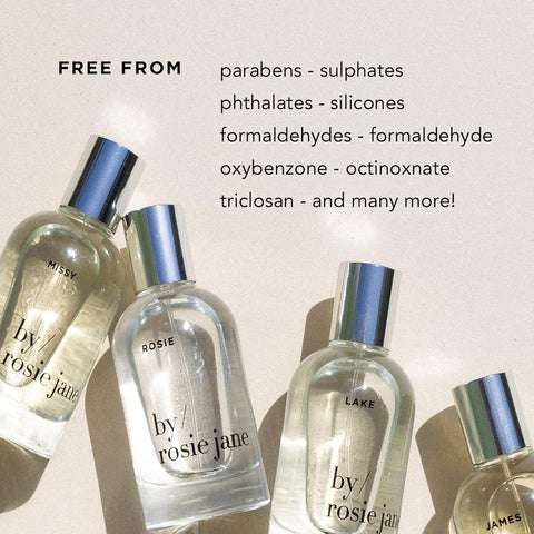 By Rosie Jane Eau De Parfum Spray (Rosie) - Clean Perfume for Women - Non-Toxic Body Mist with Notes of White Musk & Sweet Rose - Paraben, Sulfate & Phthalate Free (50ml)