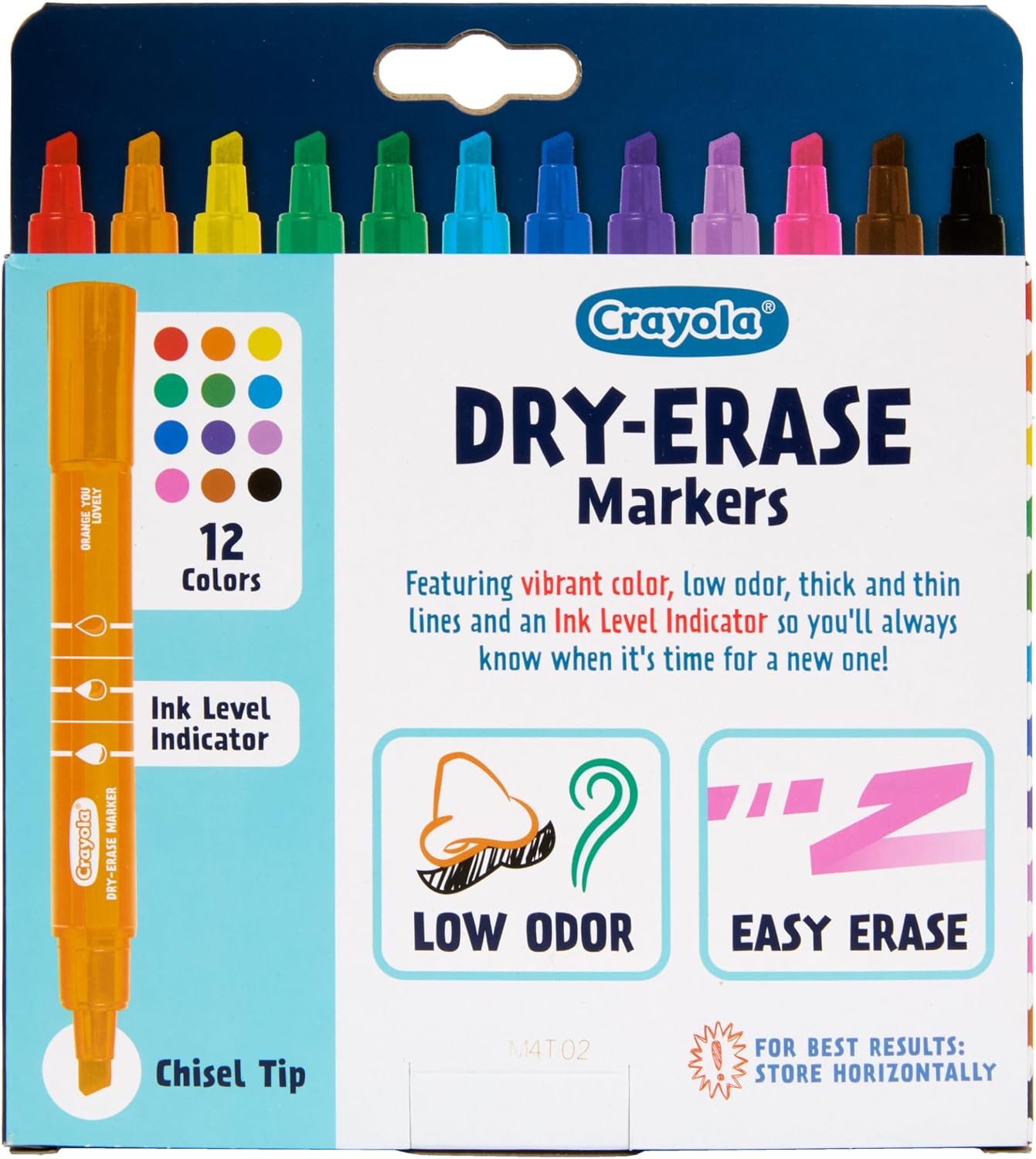 Crayola Take Note Dry Erase Markers for School (12ct) Teacher Classroom Supplies, Chisel Tip Whiteboard Markers, Must Haves