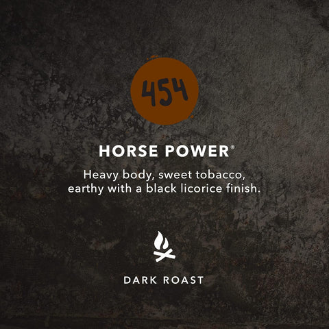 Kicking Horse Coffee 454 Horse Power, Dark Roast, Ground, 284 g (Pack of 6) - Certified Organic, Fairtrade, Kosher