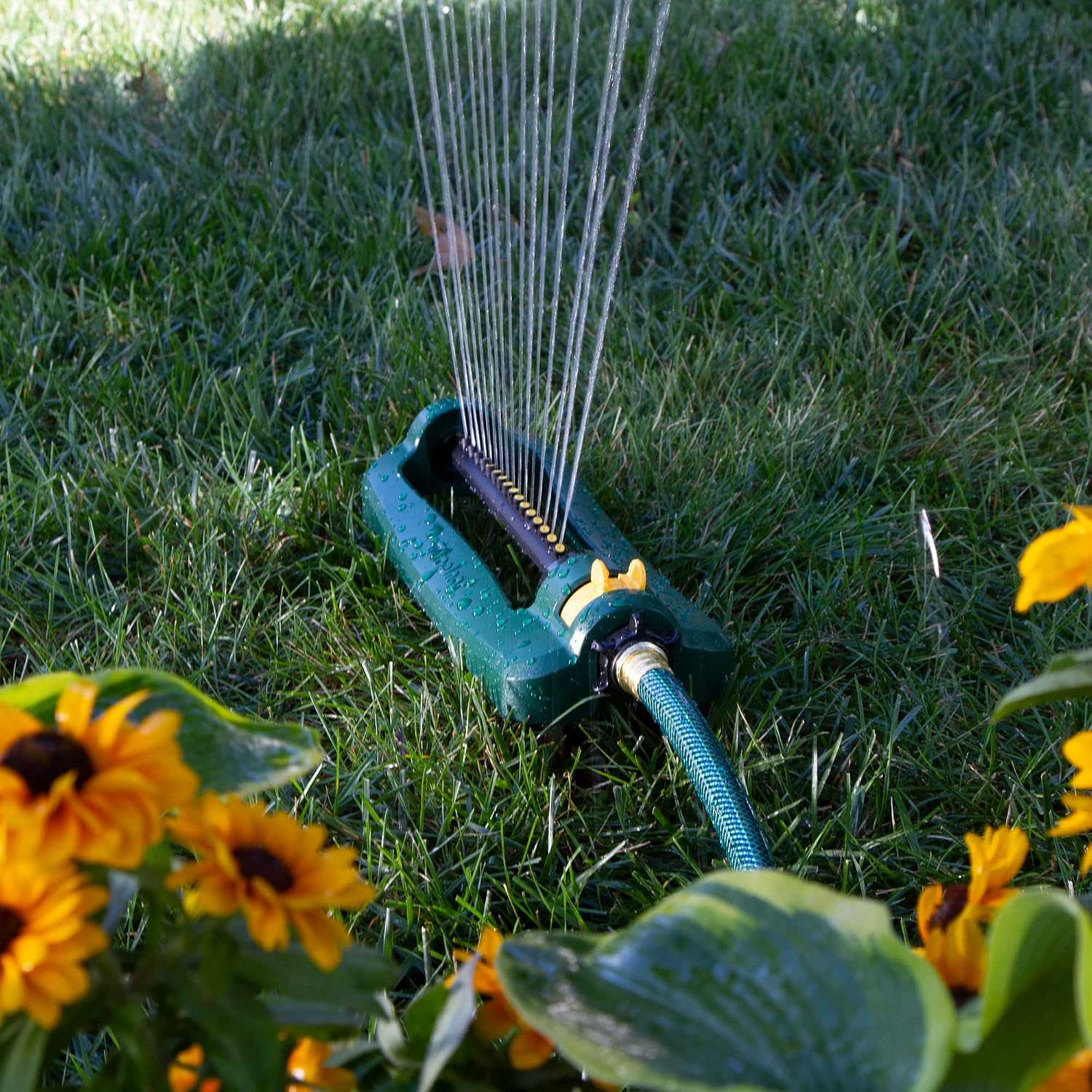 Melnor Turbo Oscillating Sprinkler, 2800 Sq Ft: Range Adjustable