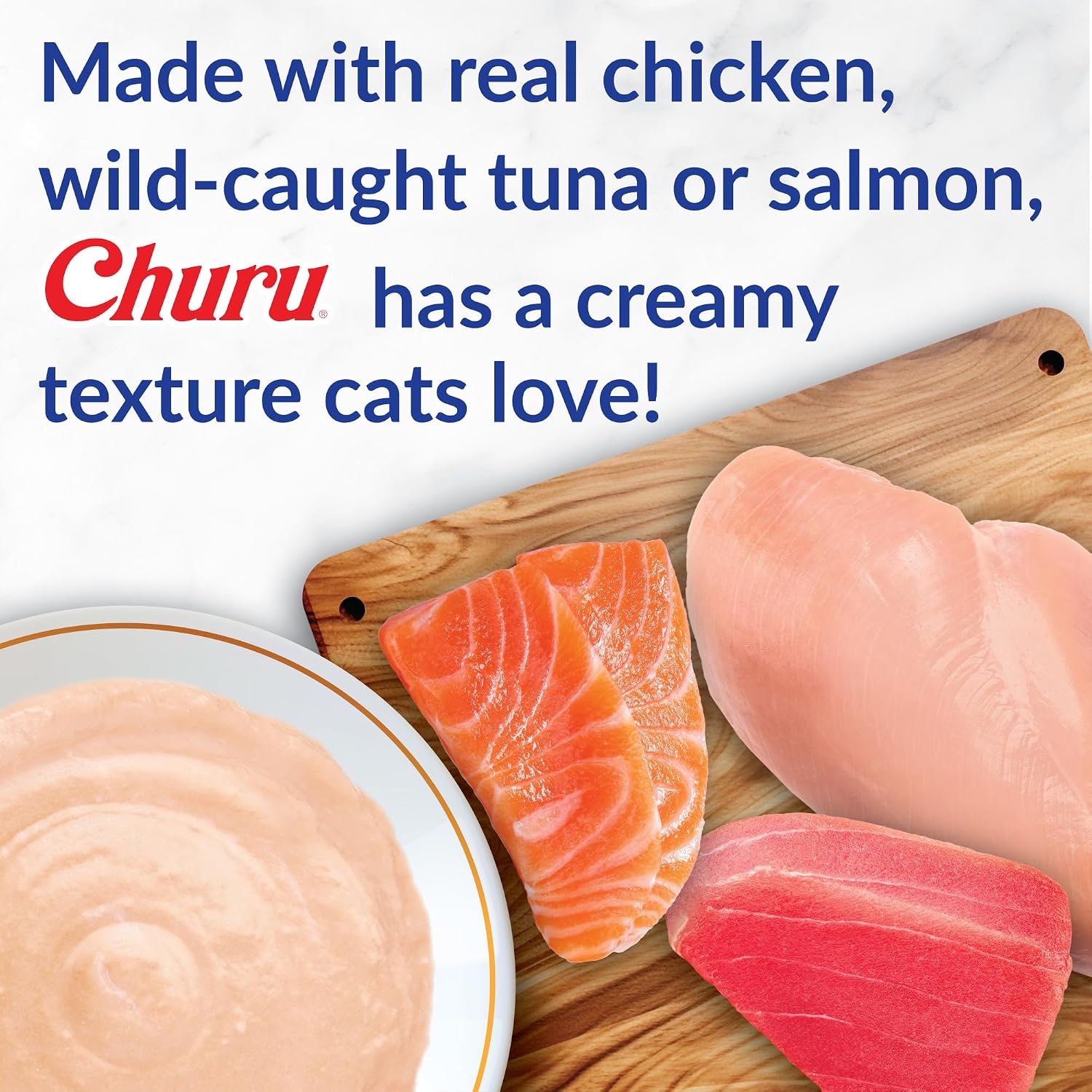 INABA Churu Senior Lickable Cat Treats, Chicken Variety, 20ct