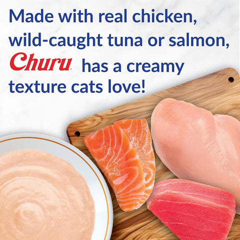 INABA Churu Senior Lickable Cat Treats, Chicken Variety, 20ct