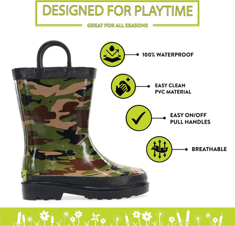 Western Chief Kids Premium Waterproof Rain Boots for Boys and Girls