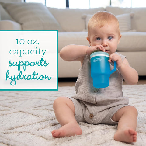 Infantino My 1st Tumbler Straw Cup, 10oz, High Tide & Citrus Splash