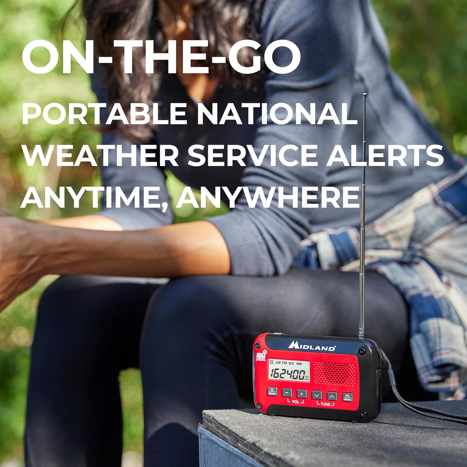 Midland ER10VP Weather Radio - Flashlight & Emergency Alert - AM/FM Radio