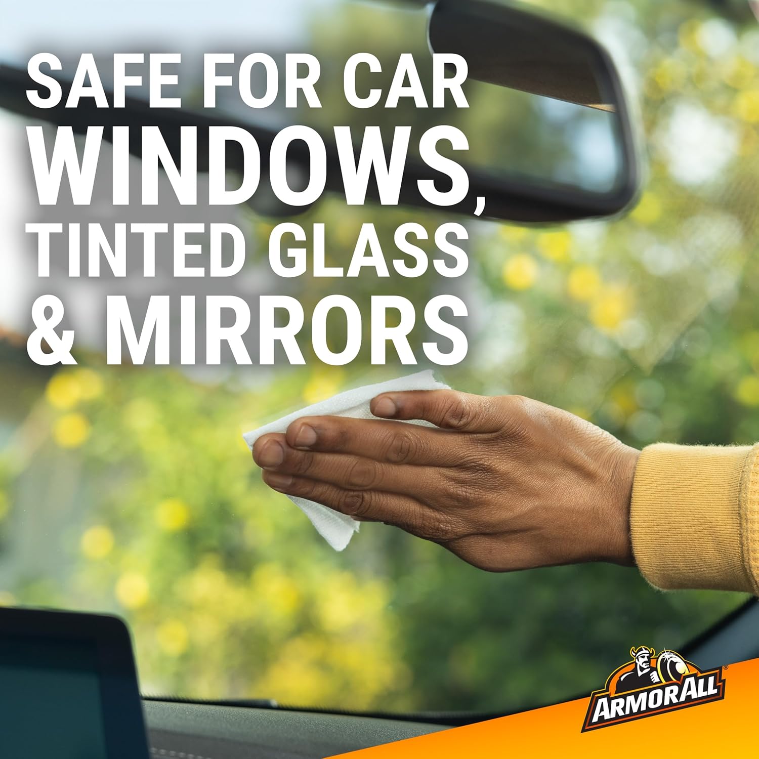 Armor All Car Glass Wipes, Auto Glass Cleaner, 90 Count