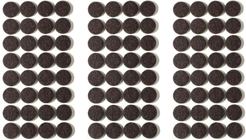 Furnigear Felt Furniture Pads for Hardwood Floors - Self Adhesive Chair Felt Pad, Floor Protector for Furniture Feet, Furniture Sliders Moving Furniture Smoothly, Anti Scratch 96 Pcs 3/4" Round Brown