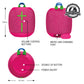 Ultimate Ears WONDERBOOM 3, Small Portable Wireless Bluetooth Speaker, Big Bass 360-Degree Sound for Outdoors, Waterproof, Dustproof IP67, Floatable, 131 ft Range - Hyper Pink