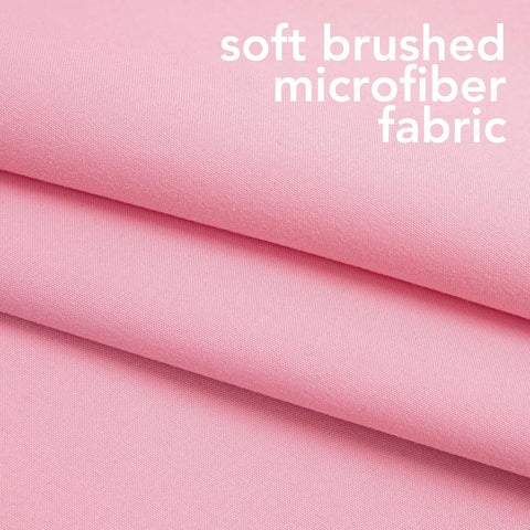 Comfyanno Cot Sheets for Daycare Toddler Size - Fits 23" x 40" Cot, 2 Pack, Daycare Essentials, Soft & Comfortable Fitted Cot Cover, for Preschool Kids/Girls Nap Time, Brushed Microfiber - Pink