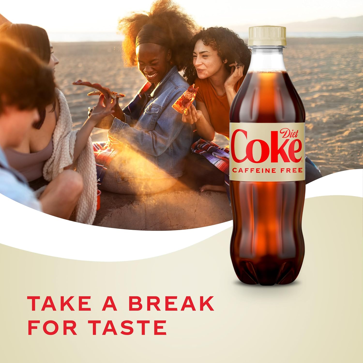 Diet Coke Caffeine-Free Soda Soft Drink Bottles, 16.9 fl oz, 6 Pack