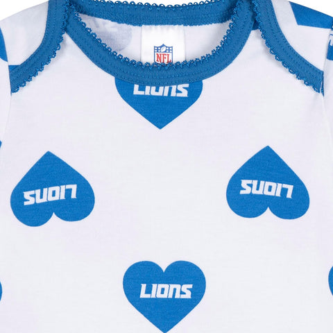 Gerber NFL Baby Girls 3-Pack Onesie Bodysuit