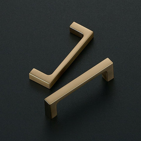 Ravinte Champagne Bronze Kitchen Square Cabinet Handles 3 Inch 30 Pack