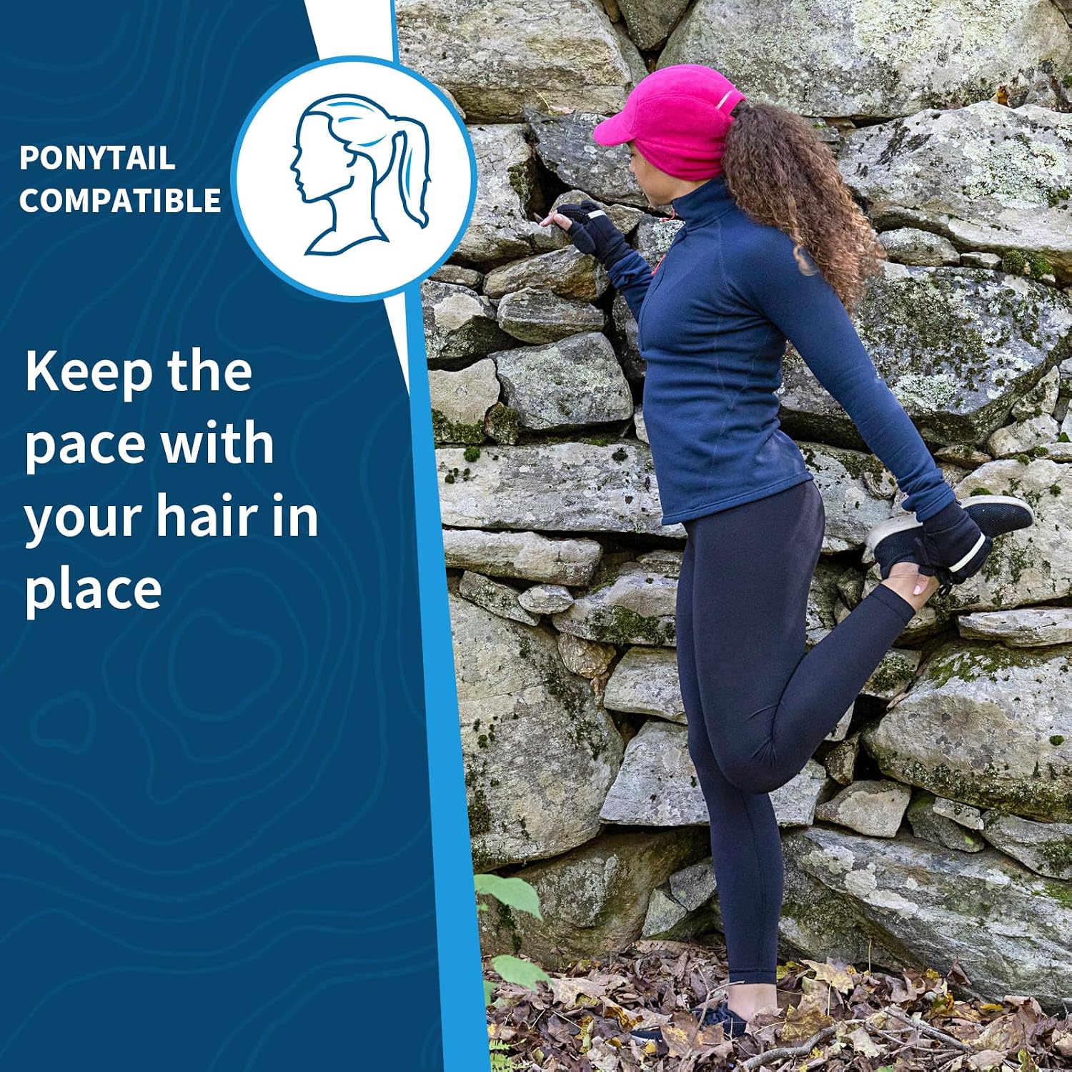 TrailHeads Women's Trailblazer Fleece Ponytail Winter Hat for Cold Weather