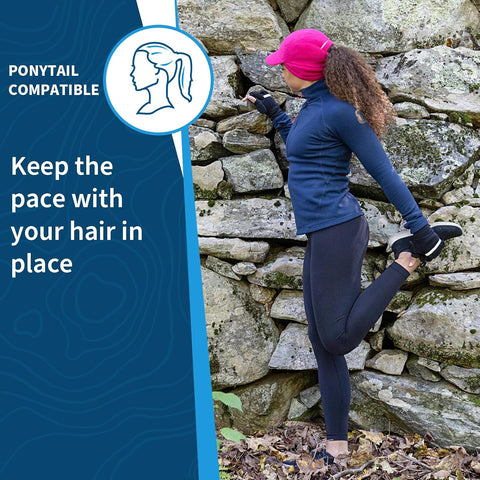 TrailHeads Women's Trailblazer Fleece Ponytail Winter Hat for Cold Weather