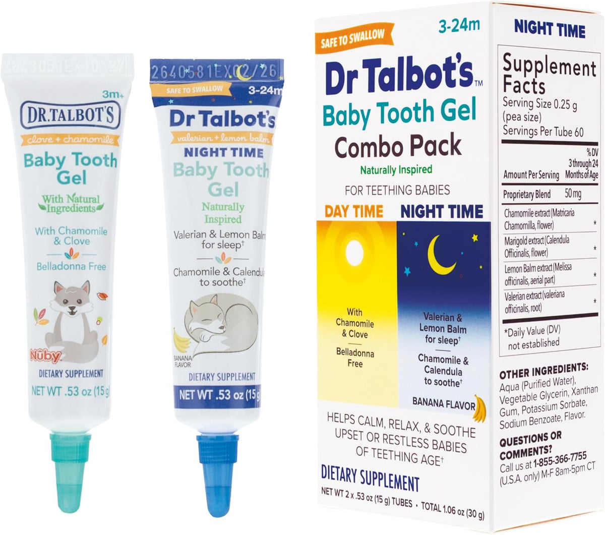 Dr. Talbot’s Baby Tooth Gel Combo Pack - 0.53 oz - 2 Pack