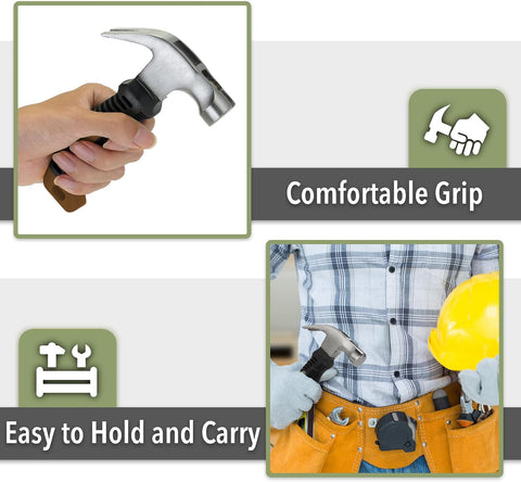 Mr. Pen- Claw Hammer, 8oz, Gray, Magnetic