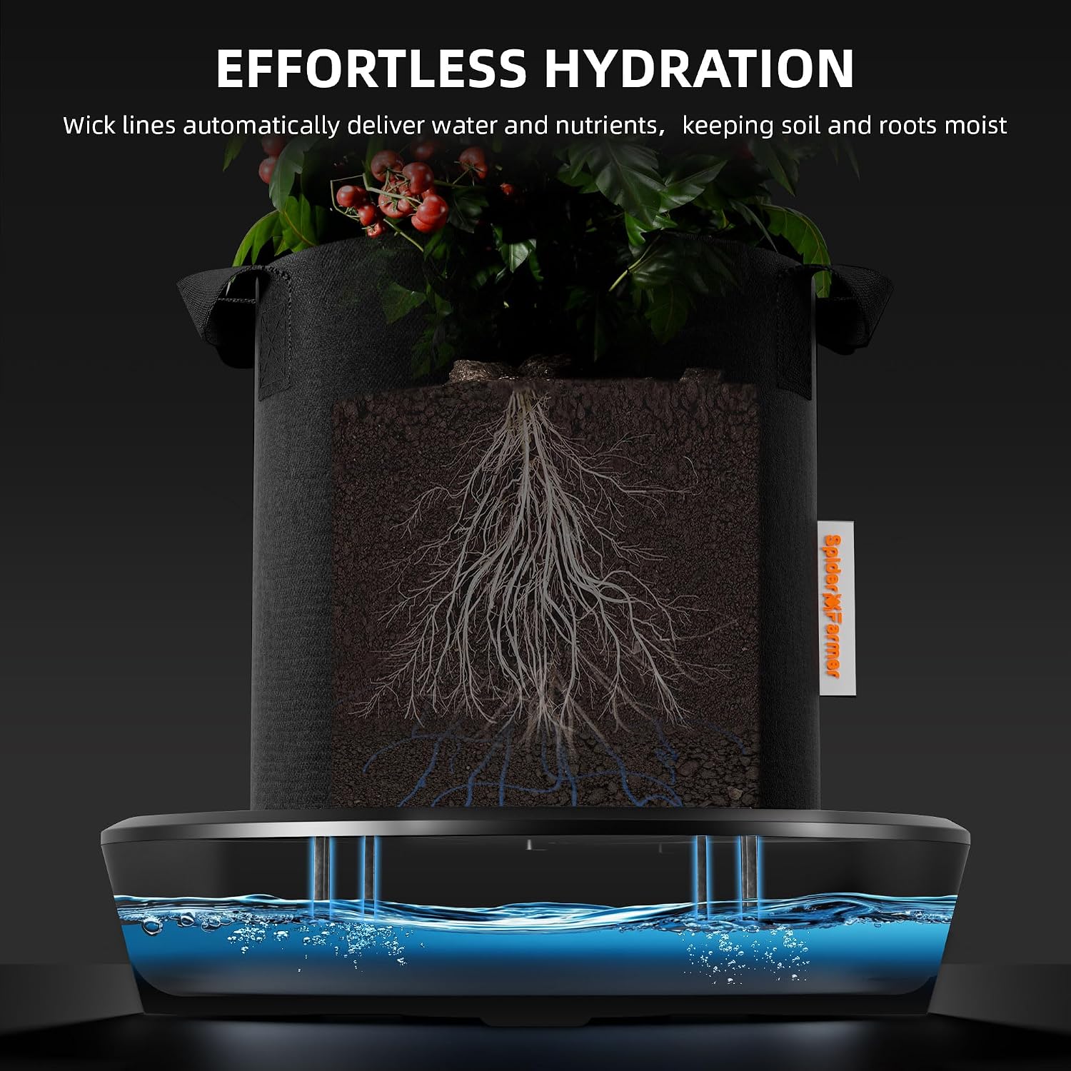 Spider Farmer 4 Pot Gravity-Fed Self Watering System, Automatic Watering