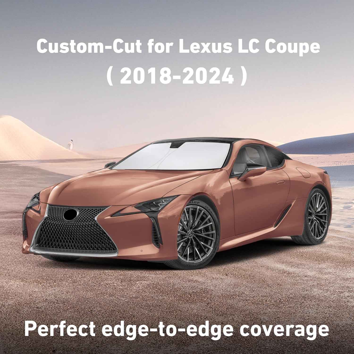 EcoNour Windshield Sunshade Compatible for Lexus LC 2018-2022 2023 2024