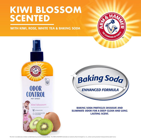 Arm & Hammer Super Deodorizing Dog Spray, Kiwi Blossom, 8 Fl Oz