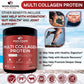 Multi Collagen Protein Powder Hydrolyzed (Type I II III V X) Grass-Fed All-in-One Super Bone Broth + Collagen Peptides - Premium Blend of Grass-Fed Beef, Chicken, Wild Fish, Eggshell Collagen