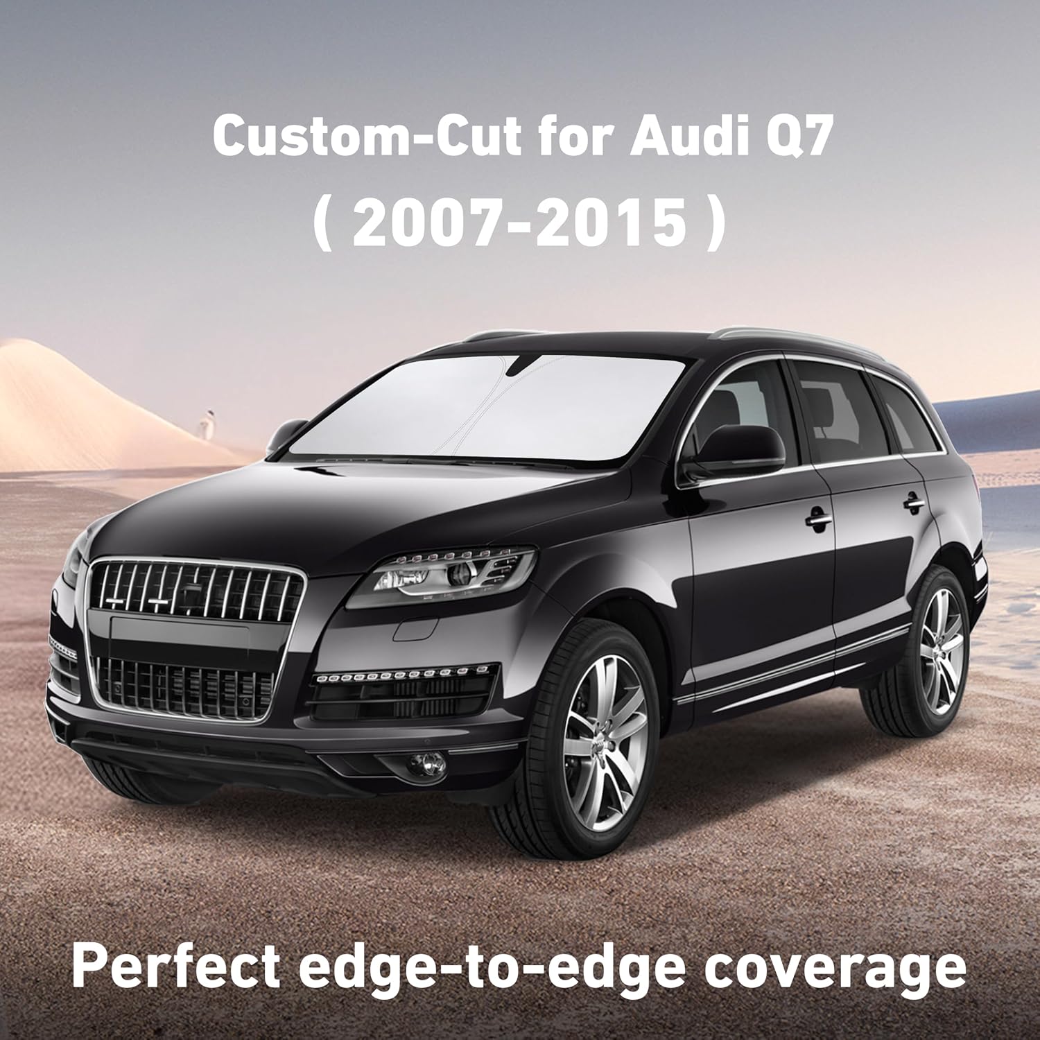 EcoNour Windshield Sunshade Compatible for Audi Q7 2007-2013 2014 2015