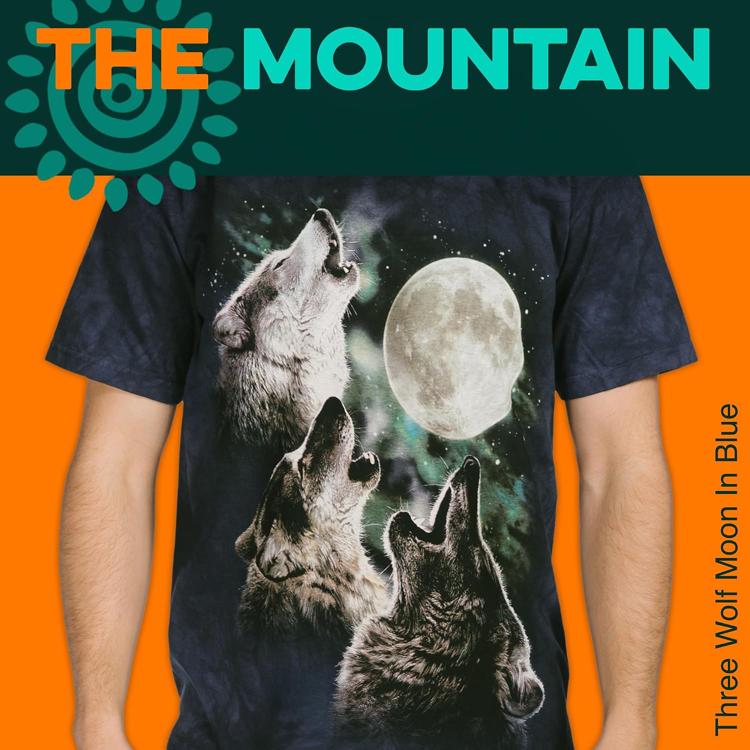 The Mountain Three Wolf Moon Short Sleeve Tee