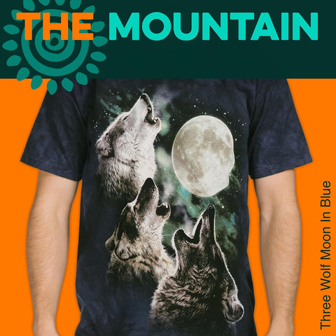 The Mountain Three Wolf Moon Short Sleeve Tee
