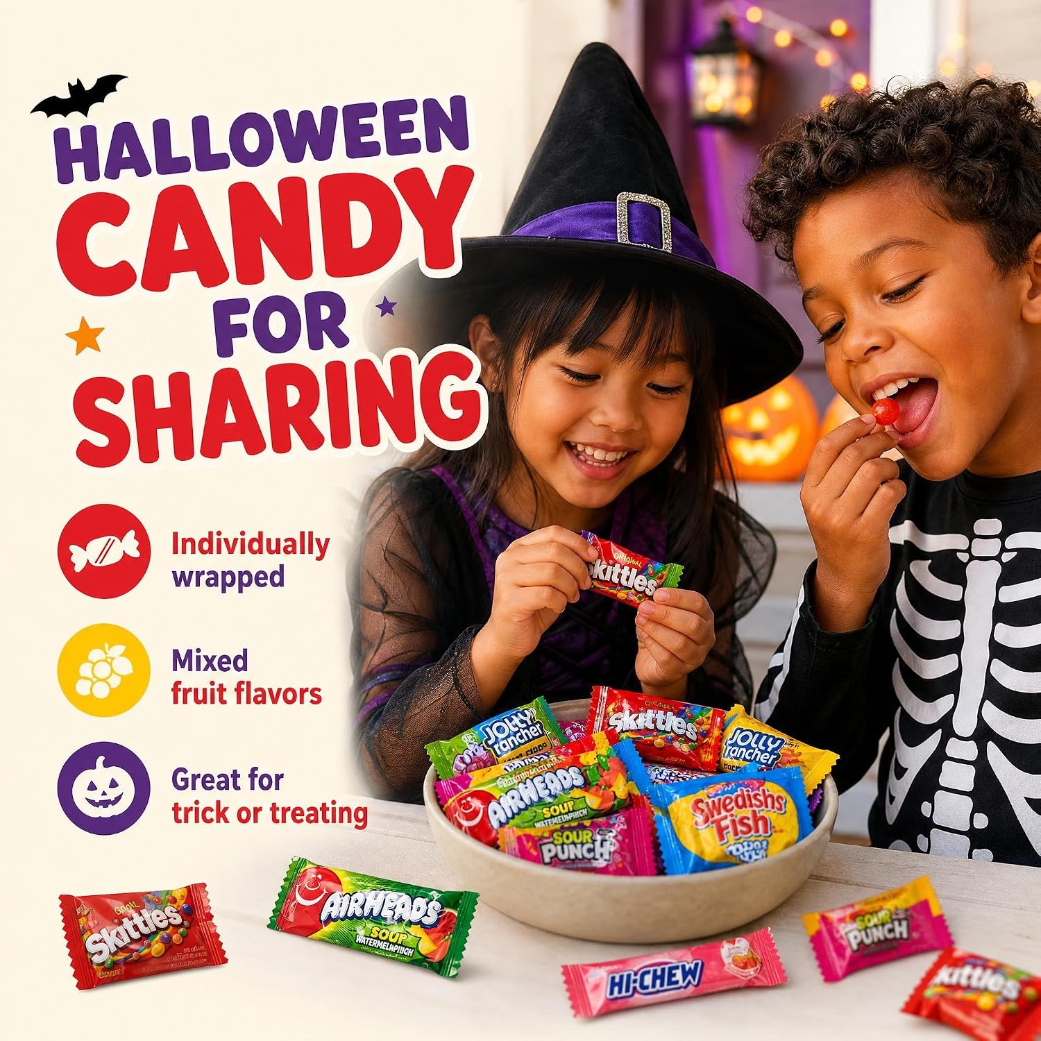 Candy Variety Pack - Assorted Candy Party Mix - 4 LB Bag - Sweets Assortment - Bulk Individually Wrapped - Pinata Candies - Mixed Candies - Queen Jax - Deluxe Mix - July 4th