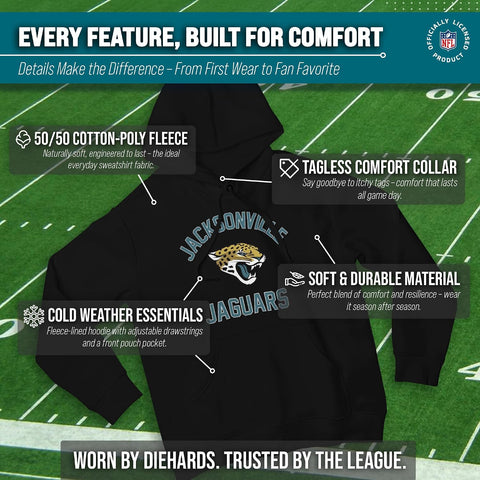 Team Fan Apparel NFL Gameday Hoodie Pullover Sweatshirt for Men and Women