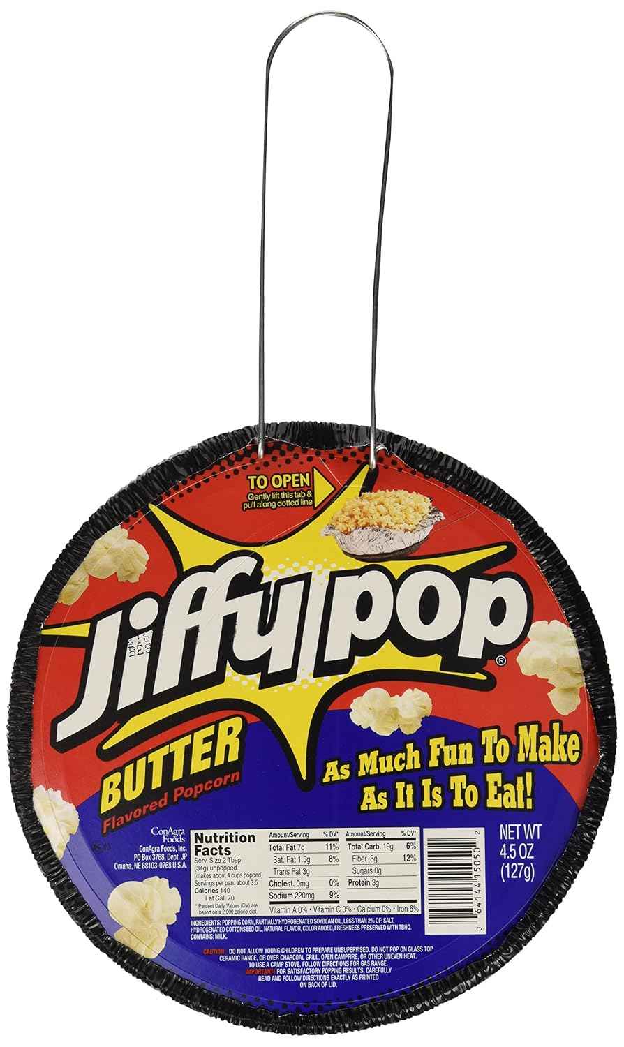 Jiffy Pop Butter-Flavored Popcorn, 4.5-Ounce Units (Pack of 24)