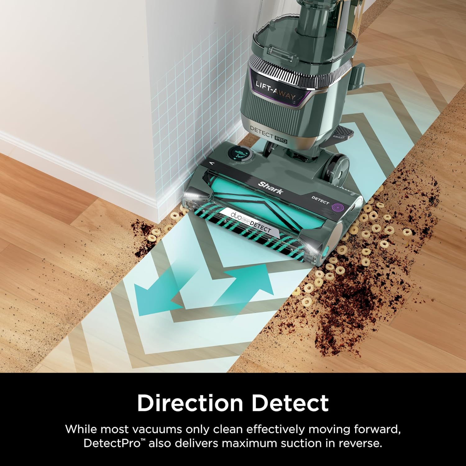 Shark Detect Pro Lift-Away ADV Vacuum, DuoClean Detect, Evergreen, LA802