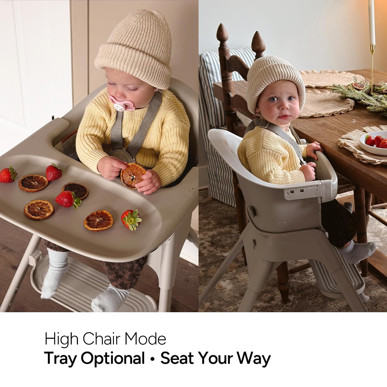 Mompush Olli 7-in-1 Convertible High Chair for Babies and Toddlers
