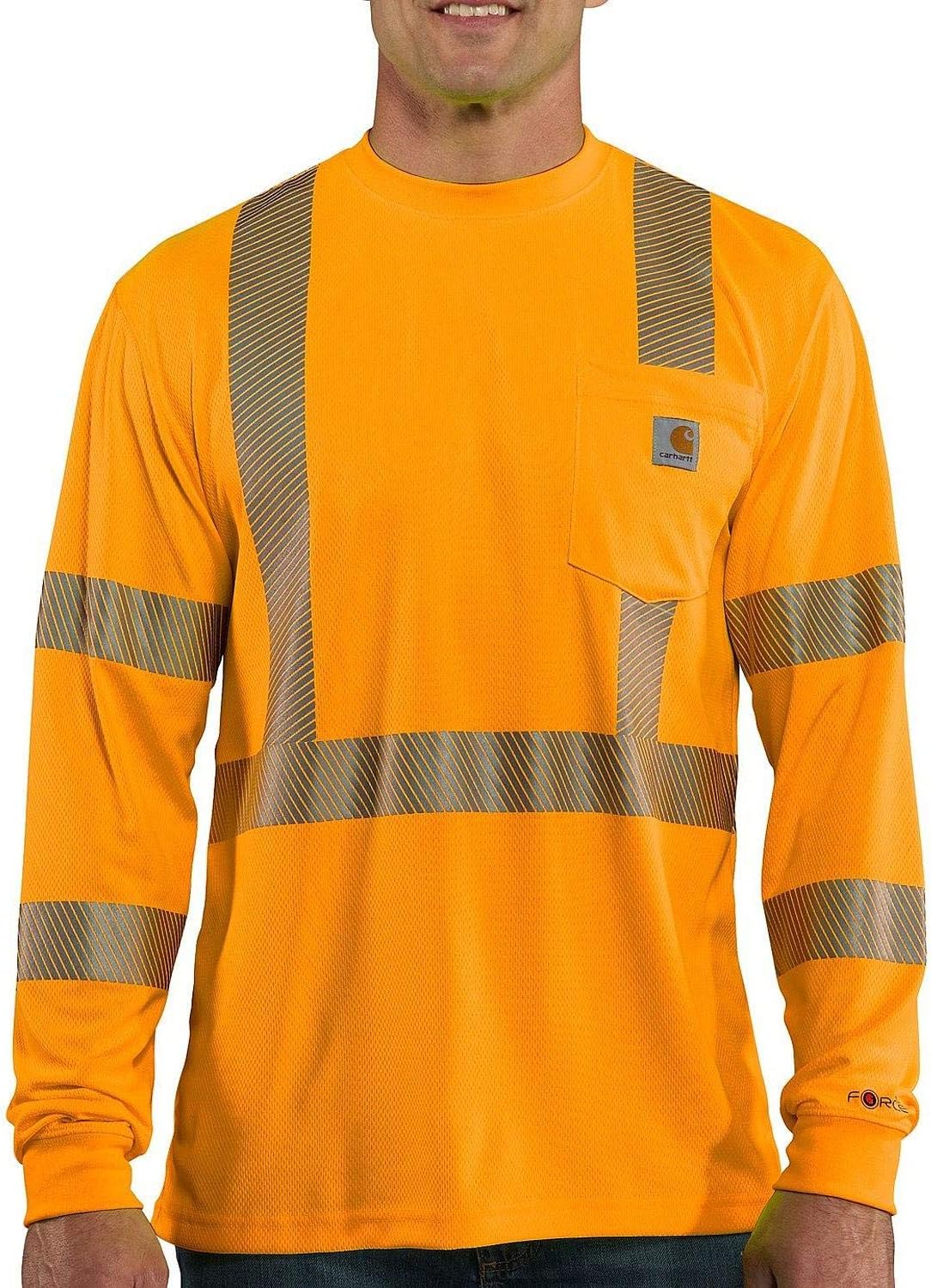 Carhartt Men's HV Force Relaxed LS Class 3 T-Shirt