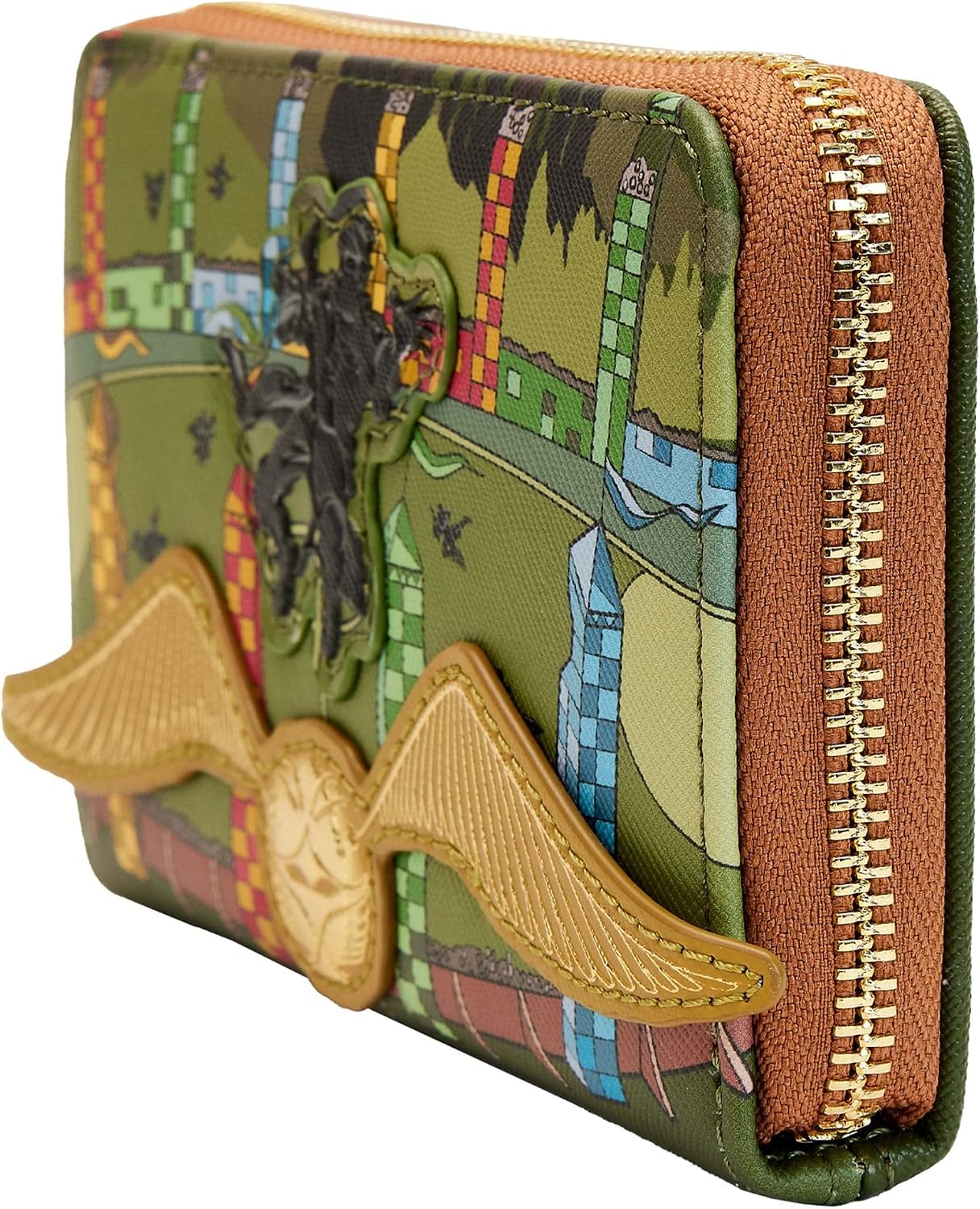 Loungefly Harry Potter Golden Snitch Zip Around Wallet Standard