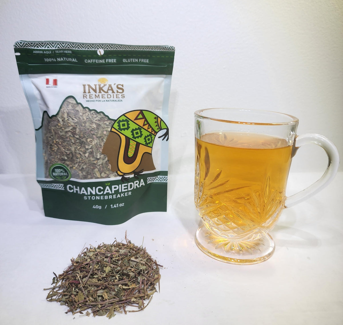 ChancaPiedra StoneBreaker Tea - Premium Organic Chanca Piedra Stone Breaker Tea - Natural Herbal Kidney Stone Crusher Infusion For Kidney Cleanse and Support 1.41 Oz- 40 Gr. (3 Pack)