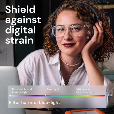 Gaoye Blue Light Blocking Glasses -Fashion Square Eyeglasses, Anti UV Ray Computer Gaming Glasses Blue Blockers for Women/Men